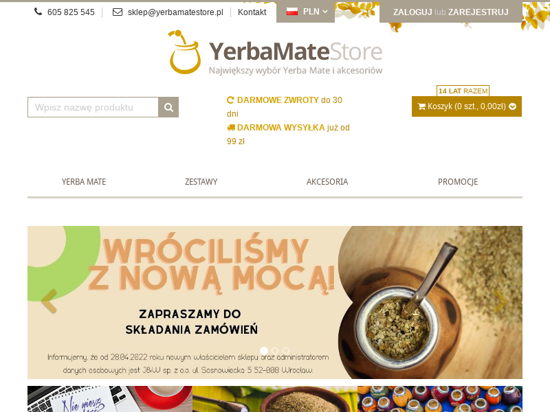 Yerba Mate Store - Sklep internetowy